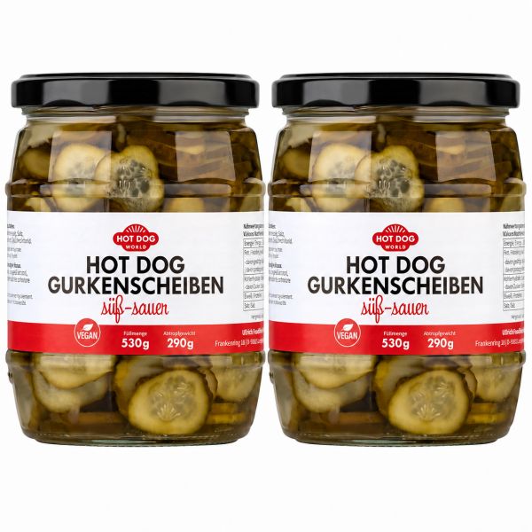 Hot Dog Gurkenscheiben 2 x 530 g
