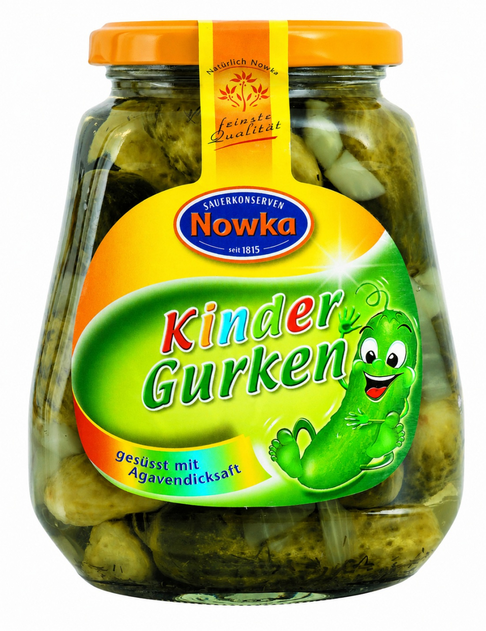 Nowka Kinder-Gurken, 580 ml